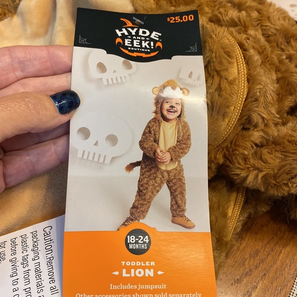 Toddler brown fuzzy bear hooded jumpsuit with front zipper access & plush head - Picture 2 of 11